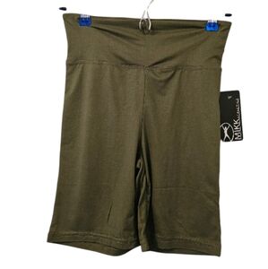 Green Mikk Athletica Women's High Waisted Biker Shorts